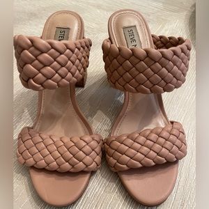 Steve Madden Tan Braided Heeled Sandal; Excellent condition!